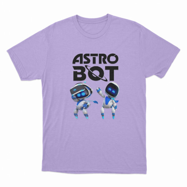 Astro Bot Playroom Robot Character T Shirt Purple Xl