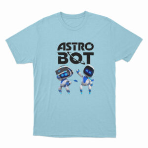 Astro Bot Playroom Robot Character T Shirt Sky Blue Xl